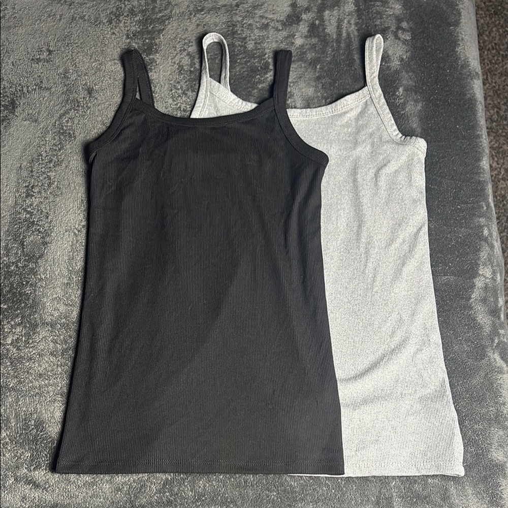 No Boundaries Black and White Tank Tops